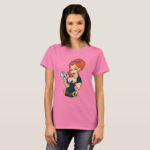 Grease Monkey Girl T-Shirt Dark (Voorkant volledig)