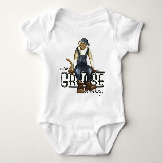Grease Monkey Mechanics Babies T - shirts (Voorkant)