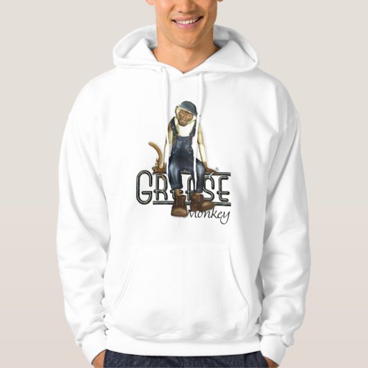 Grease Monkey Mechanics Funny Hoodie (Voorkant)