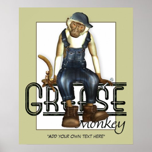 Grease Monkey  Poster (Voorkant)