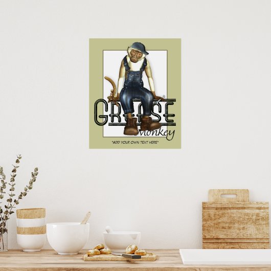 Grease Monkey  Poster (Keuken)