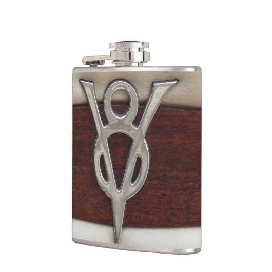 Grease Monkey V8-engine Embleem Heupfles (Links)