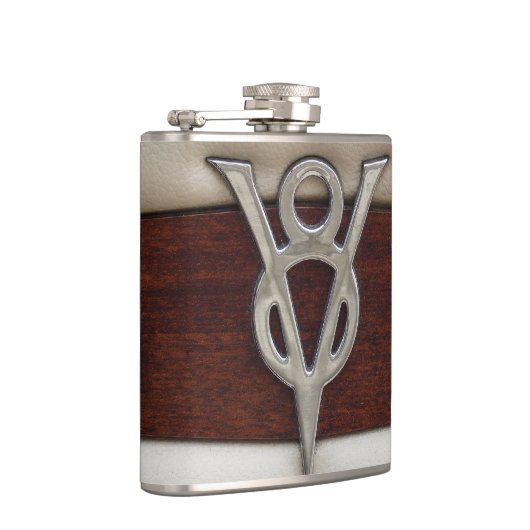 Grease Monkey V8-engine Embleem Heupfles (Rechts)