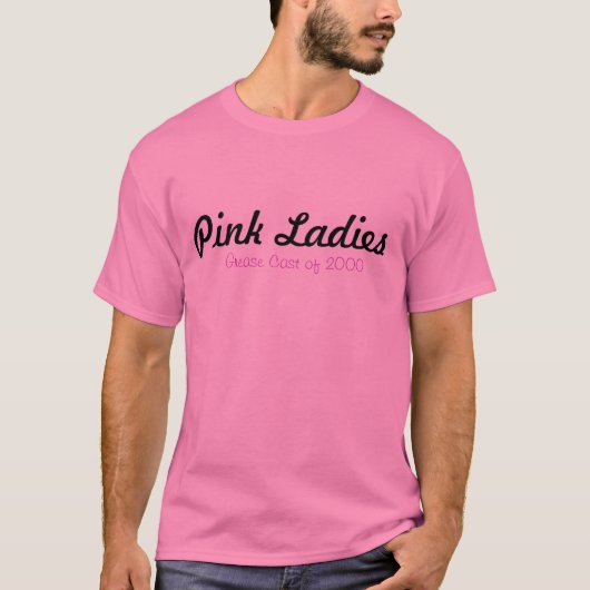 Grease Musical T-Shirt: Roze dames T-shirt (Voorkant)