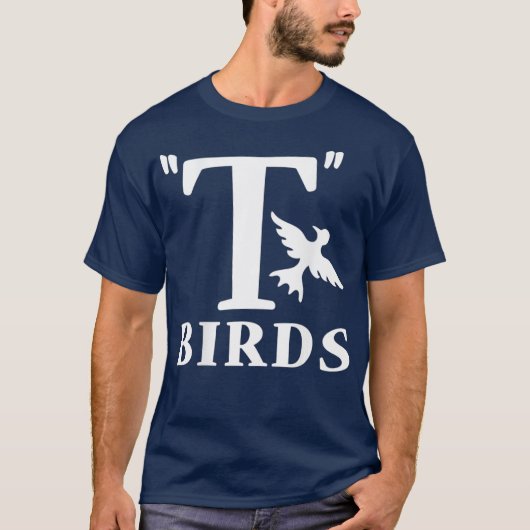Grease TBirds Rydell High Mannen Damas T-shirt (Voorkant)