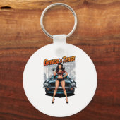 Grease & Tease – Hot Rod Pin-Up Girl Sleutelhanger (Achterkant)