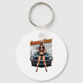 Grease & Tease – Hot Rod Pin-Up Girl Sleutelhanger (Achterkant)