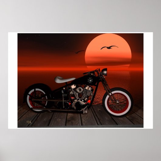 Greaser Sunset Poster (Voorkant)