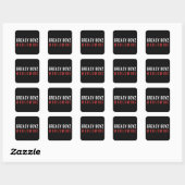 Greasy Boyz Worldwide Bar Logo Vierkante Sticker (Vel)