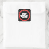 Greasy Boyz Worldwide Embleem Badge Vierkante Sticker (Tas)