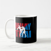 Great 2 Muay Thai Fighter Design Kickboxer Mma Tra Koffiemok (Links)