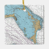 Great Abaco Island Chart Keramisch Ornament (Voorkant)