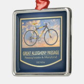 Great Allegheny Passage (bike2) 2 Metalen Ornament (Links)