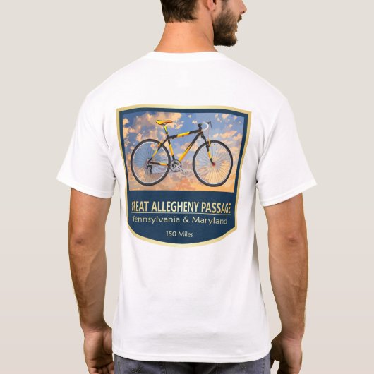 Great Allegheny Passage (bike2) 2 T-shirt (Achterkant)