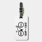 Great Allegheny Passage C&O Canal Towpath Bike Bagagelabel (Voorkant verticaal)