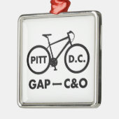 Great Allegheny Passage C&O Canal Towpath Bike Metalen Ornament (Links)