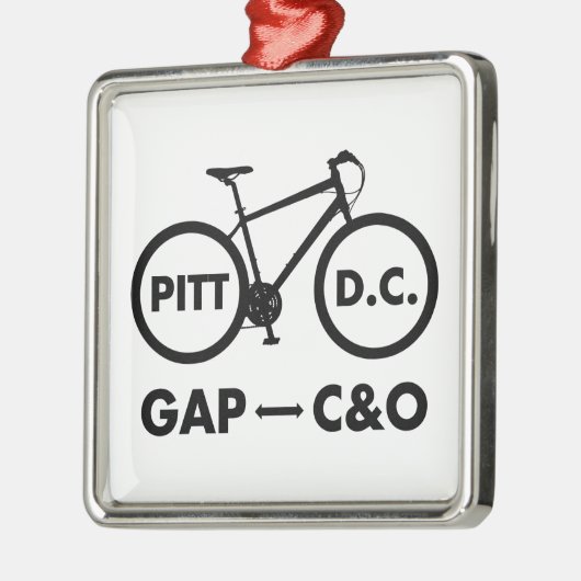 Great Allegheny Passage C&O Canal Towpath Bike Metalen Ornament (Links)