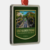 Great Allegheny Passage Metalen Ornament (Rechts)