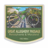 Great Allegheny Passage Sticker (Voorkant)