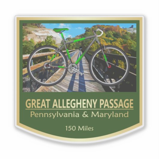 Great Allegheny Passage Sticker (Voorkant)