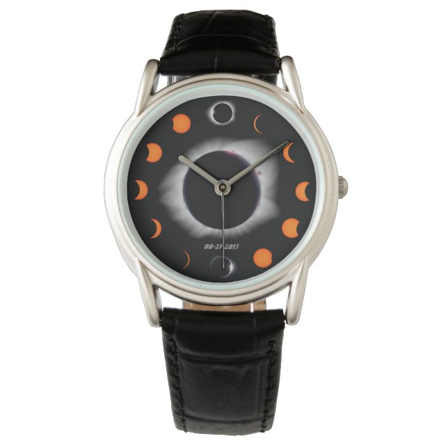 Great American Eclipse Photo Watch Horloge (Voorkant)