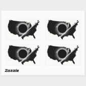 Great American Eclipse Sticker april 2024 (Vel)