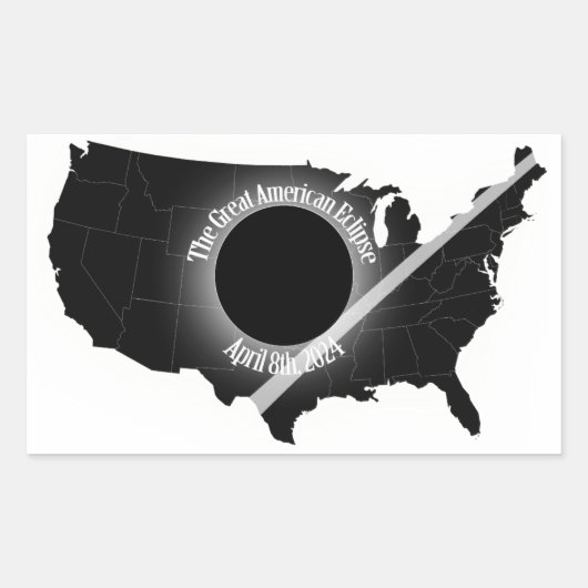 Great American Eclipse Sticker april 2024 (Voorkant)