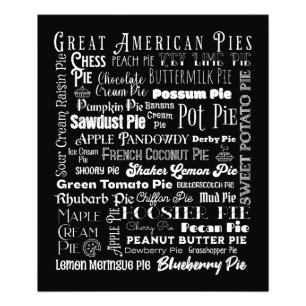 Great American Pies Maand T-shirt Foto Afdruk