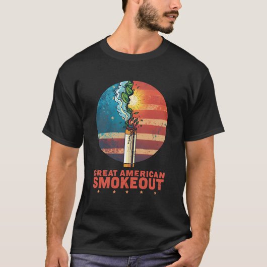 Great American Smokeout Quit Smoking Awareness T-shirt (Voorkant)