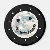 Great American Solar Eclipse Moon Emoji Magneet (Voorkant)