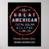Great American Total Solar Eclipse 21 augustus 201 Poster (Voorkant)
