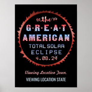 Great American Total Solar Eclipse 21 augustus 201 Poster