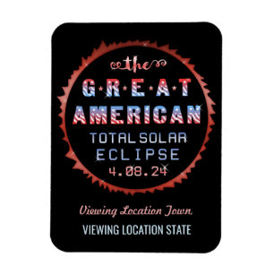 Great American Total Solar Eclipse 8 april 2024 Magneet