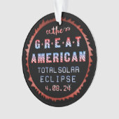 Great American Total Solar Eclipse 8 april 2024 Ornament (voorkant)