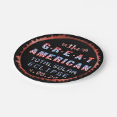 Great American Total Solar Eclipse 8 april 2024 Papieren Bordje (Gekanteld)