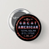 Great American Total Solar Eclipse 8 april 2024 Ronde Button 5,7 Cm (Voorkant /achterkant)
