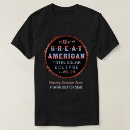 Great American Total Solar Eclipse 8 april 2024 T-shirt