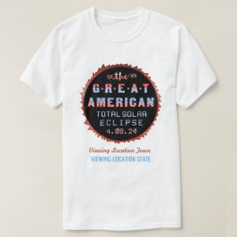 Great American Total Solar Eclipse 8 april 2024 T-shirt