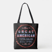 Great American Total Solar Eclipse 8 april 2024 Tote Bag (Achterkant)