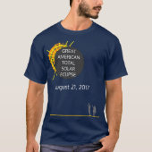 Great American Total Solar Eclipse cool custom T-shirt (Voorkant)