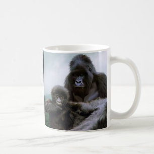 GREAT APES Mountain Gorilla & Baby Gorilla Koffiemok