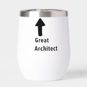 Great Architect Funny Arrow Editable Name (Achterkant)