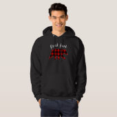 Great Aunt Bear Buffalo Plaid Matching Family Chri Hoodie (Voorkant volledig)