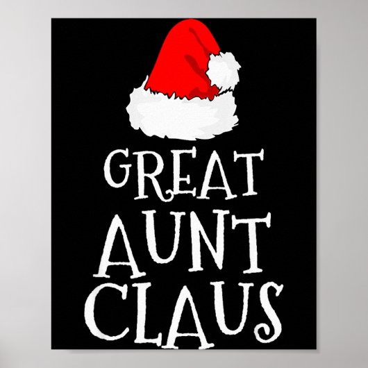 Great Aunt Claus Christmas Santa's Pajama Family M Poster (Voorkant)