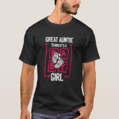 Great Auntie Thinks It's a Girl Gender Reveal T-shirt (Voorkant)