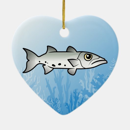 Great Barracuda Keramisch Ornament (Achterkant)