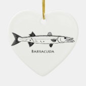 Great Barracuda Logo Keramisch Ornament (Voorkant)