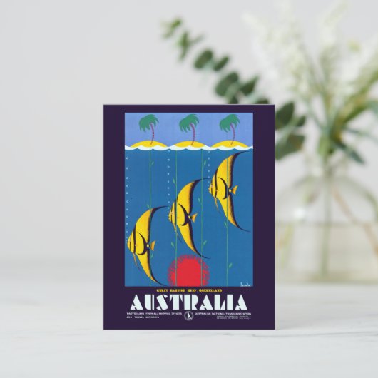  Great Barrier Reef Australia Travel Briefkaart (Staand voorkant)