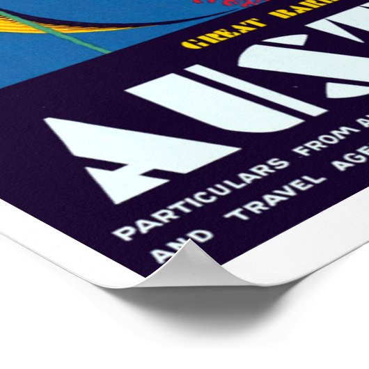 Great Barrier Reef Australia Travel Poster (Hoek)