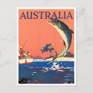 Great Barrier Reef Australia vintage Briefkaart